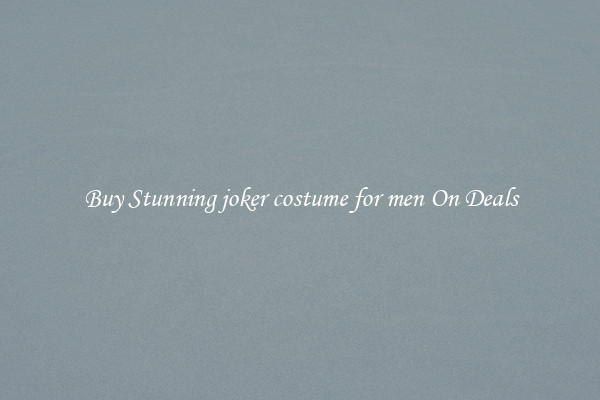 Buy Stunning joker costume for men On Deals