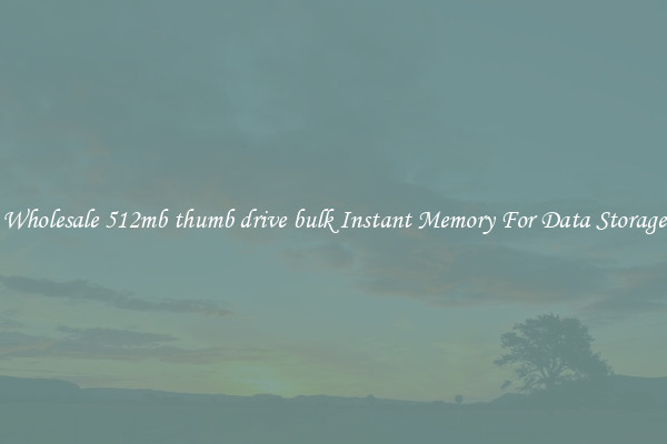 Wholesale 512mb thumb drive bulk Instant Memory For Data Storage
