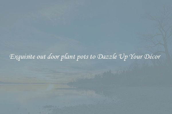 Exquisite out door plant pots to Dazzle Up Your Décor  