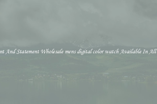 Elegant And Statement Wholesale mens digital color watch Available In All Styles