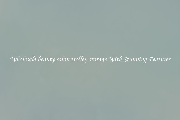 Wholesale beauty salon trolley storage With Stunning Features