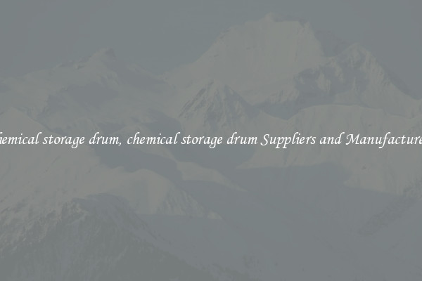 chemical storage drum, chemical storage drum Suppliers and Manufacturers