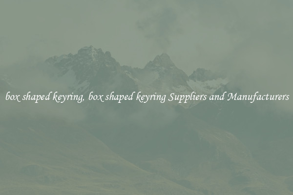 box shaped keyring, box shaped keyring Suppliers and Manufacturers