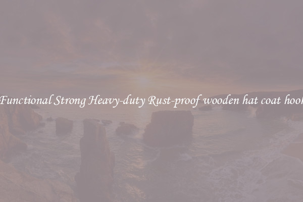 Functional Strong Heavy-duty Rust-proof wooden hat coat hook