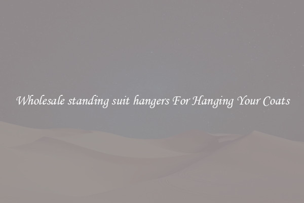 Wholesale standing suit hangers For Hanging Your Coats
