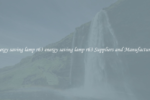 energy saving lamp r63 energy saving lamp r63 Suppliers and Manufacturers
